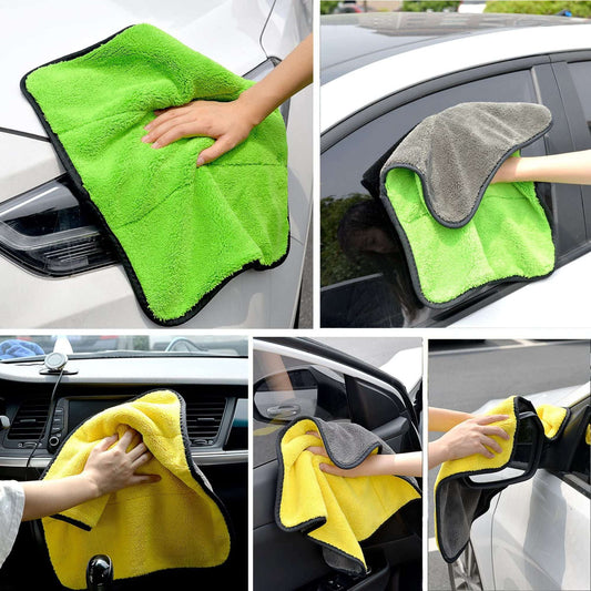 Microfiber Towel for Cars, Small, Medium & Large Size । Premium Microfiber Cloth for Cars, Lint Free, Scratch-Free & Highly Absorbent । Safe for Car Wash, Wipe, Drying & Product Application