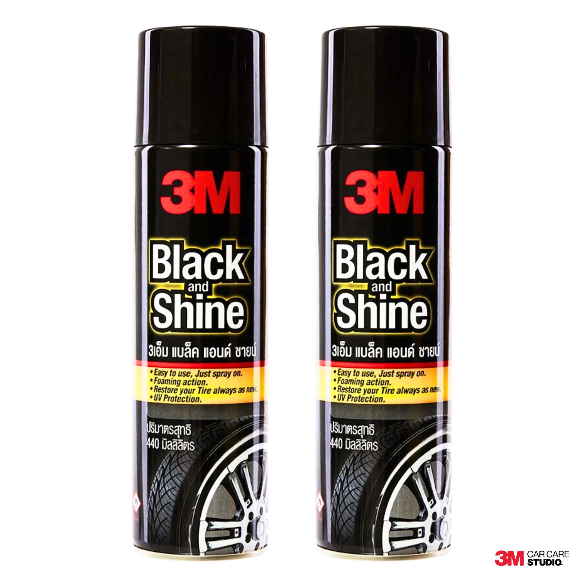 3M Black & Shine Tire & Wheel Cleaner and shine spray