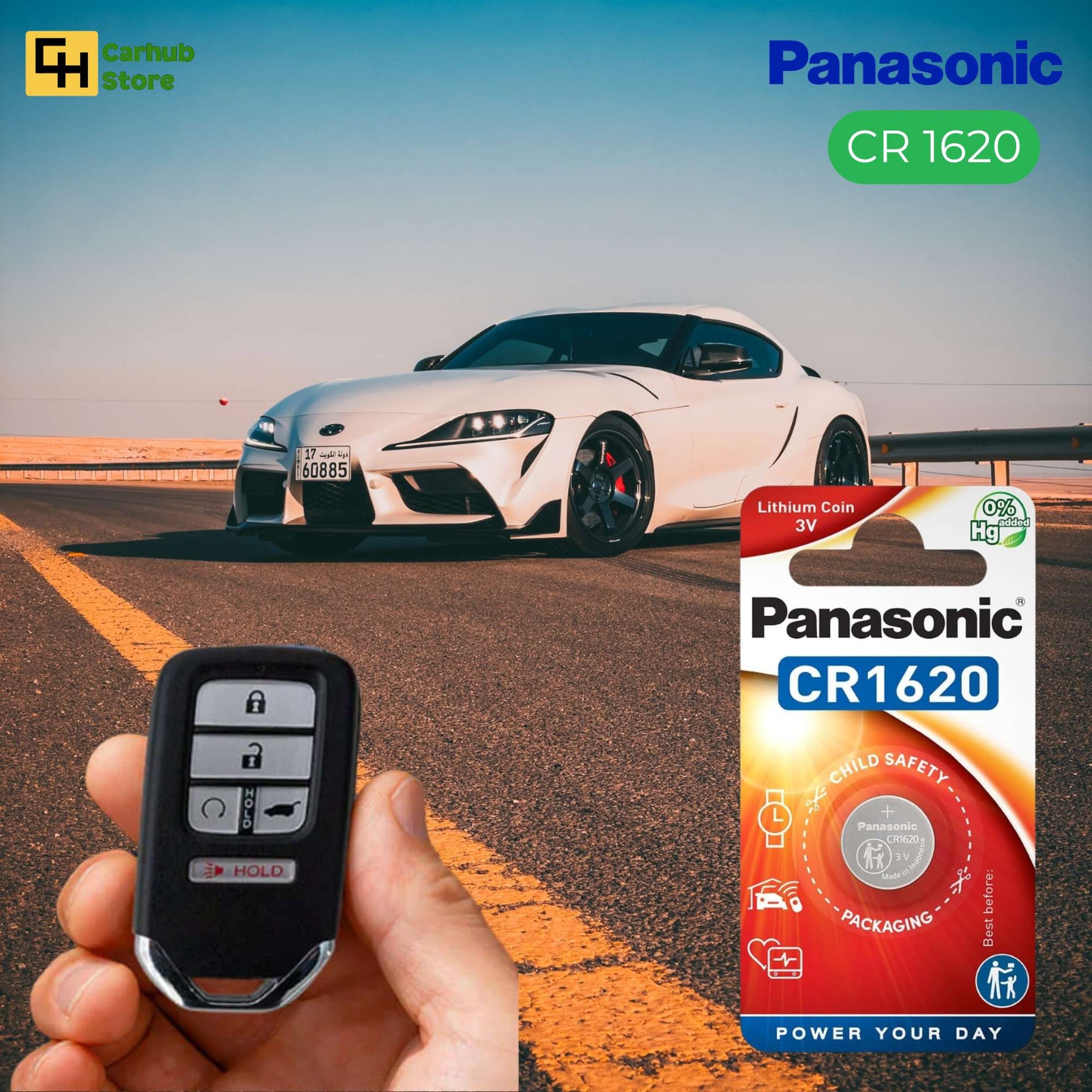 Panasonic CR1620 3V Lithium Coin Battery