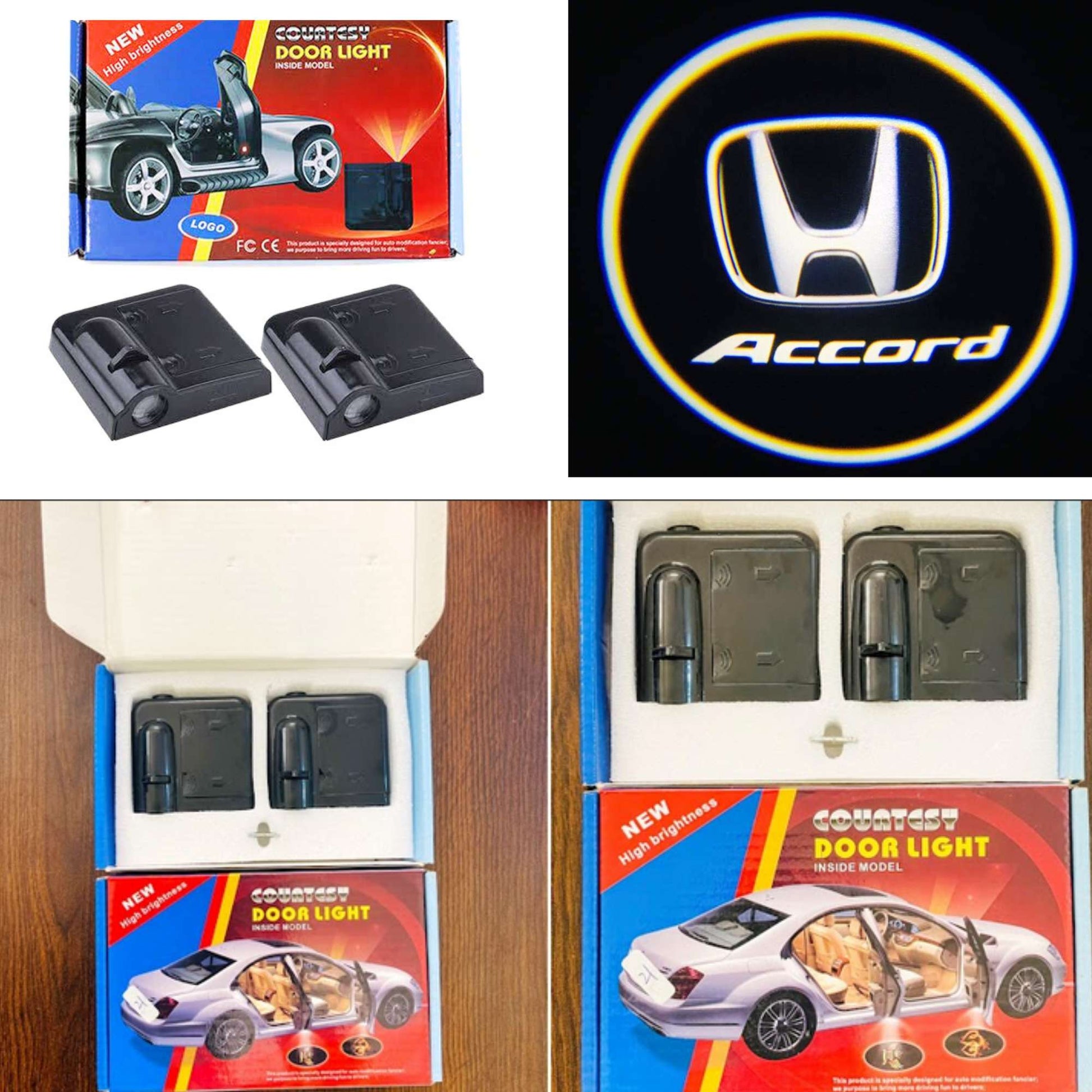 Car LED Wireless Door Logo Projector & Welcome Light honda accord