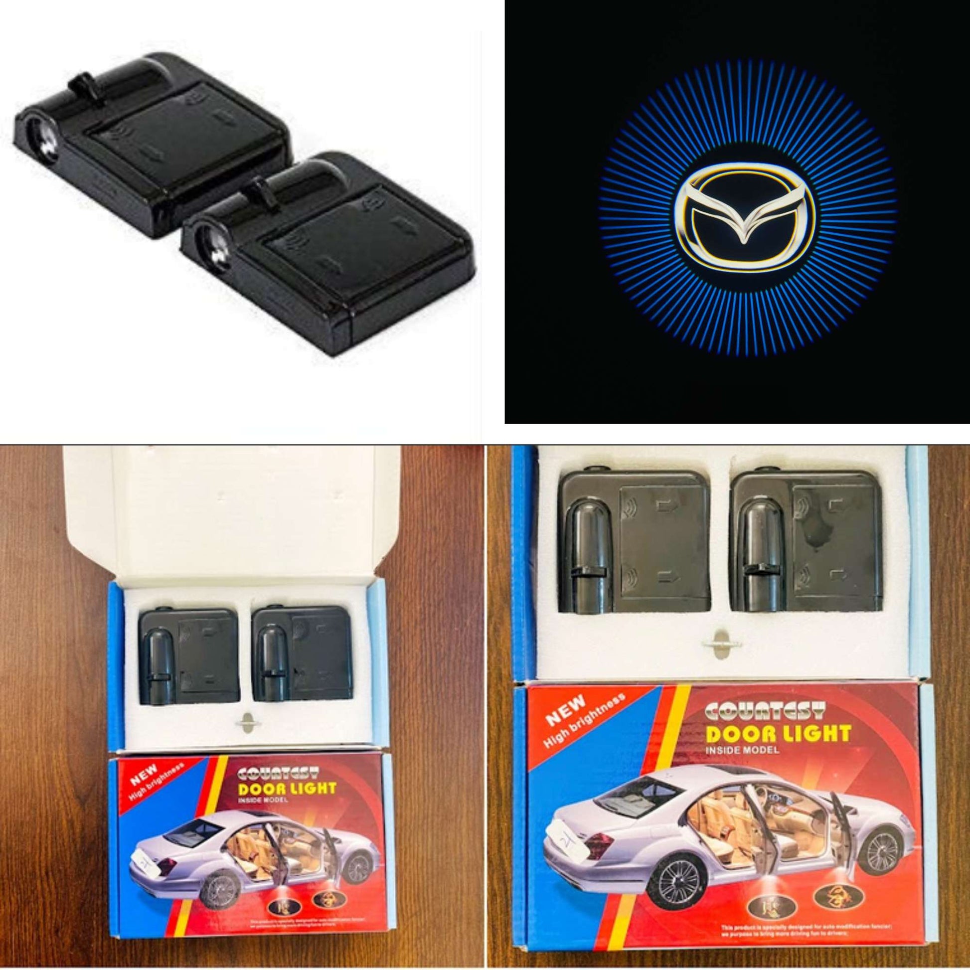 Car LED Wireless Door Logo Projector & Welcome Light mazda