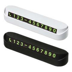 Car Dashboard Phone Number Display Parking Card