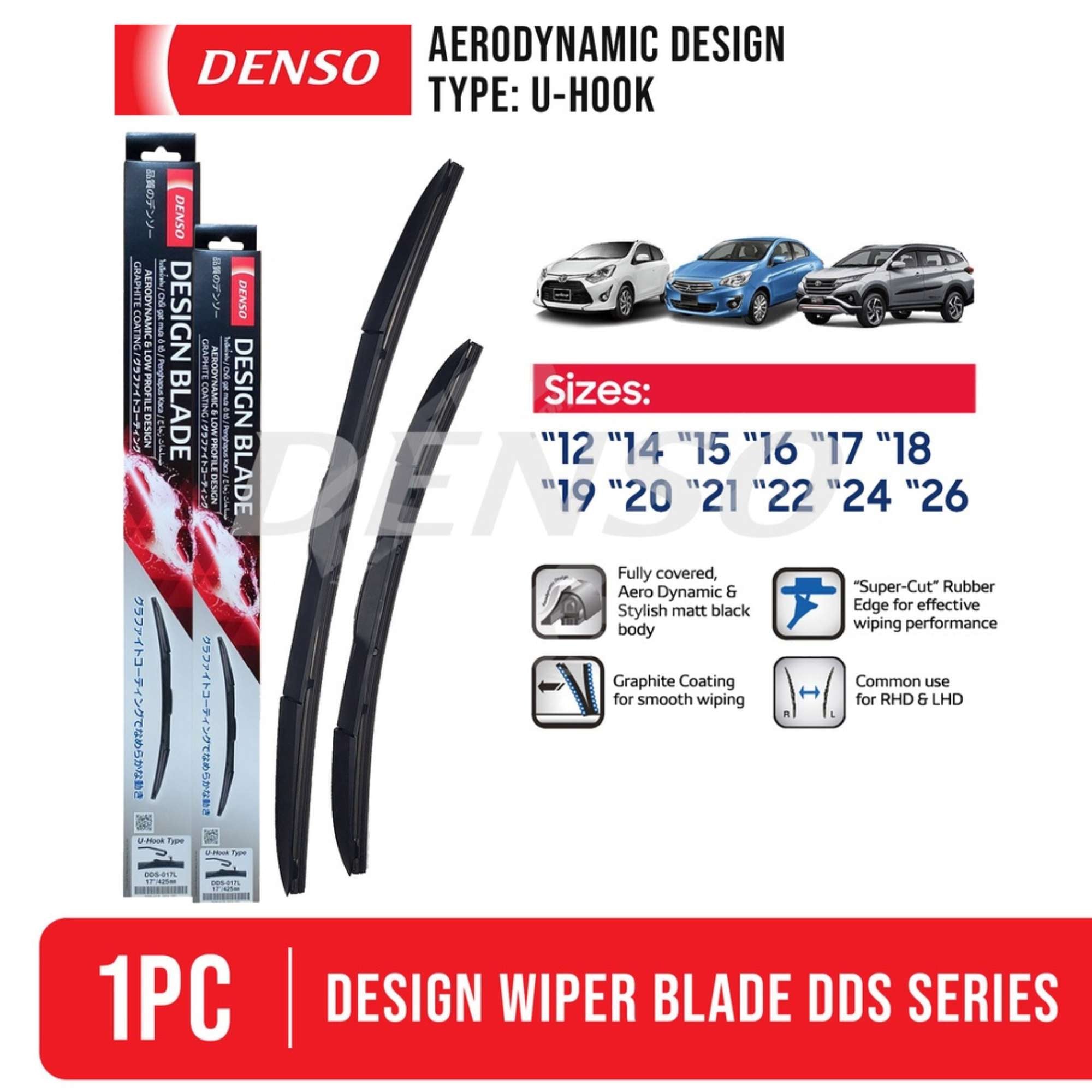 Denso Windshield Wiper Blade - Design Blade