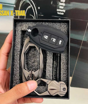 Nissan X Trail Remote Key Cover & Case, Key Chain ring