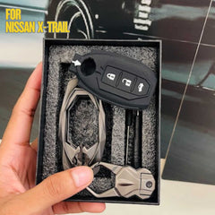 Nissan X Trail Remote Key Cover & Case, Key Chain Ring