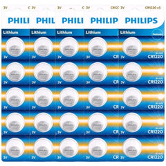 Philips CR1220 3V Lithium Coin Battery for Car Remote & Key