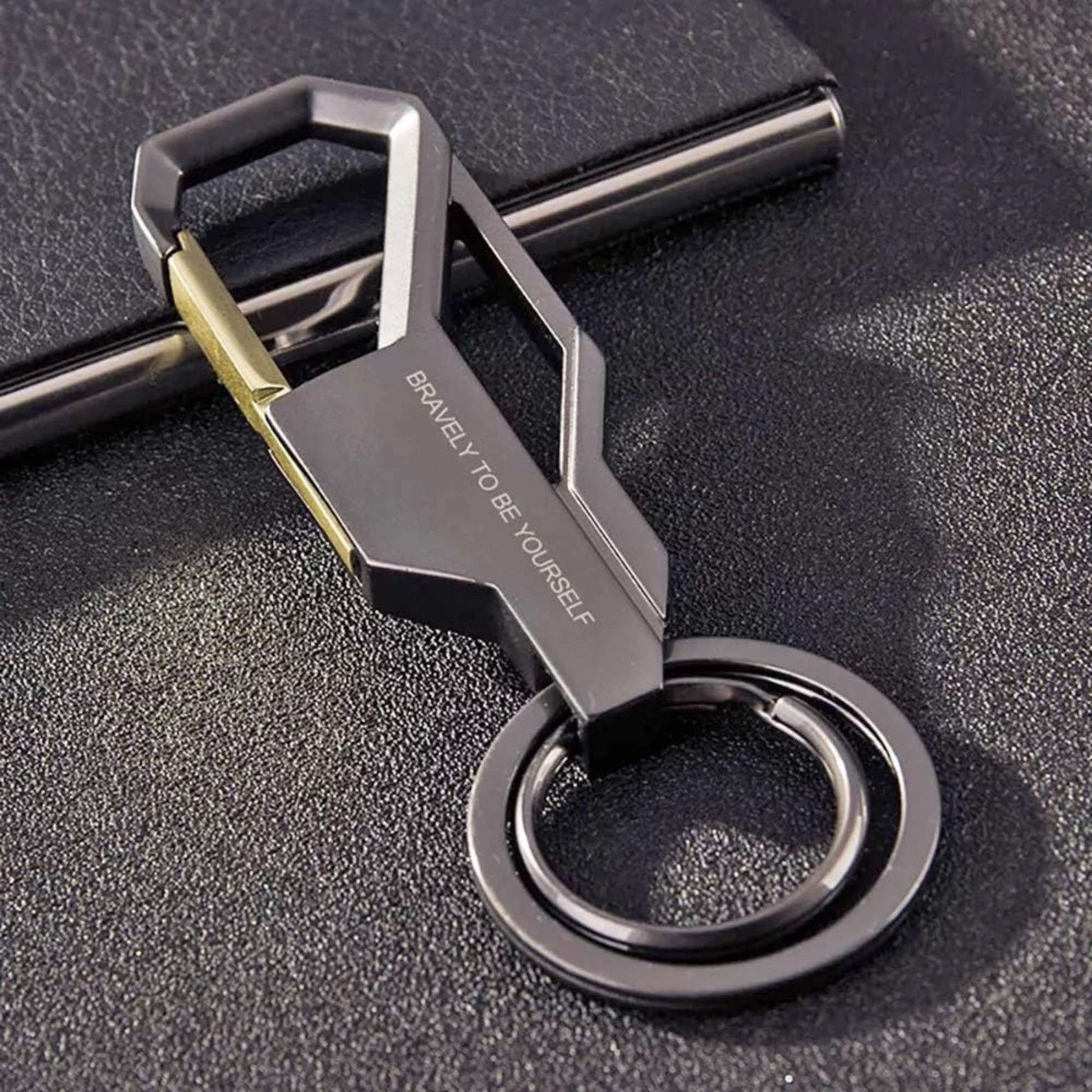 Proud Horse Premium Car Key Chain with 2 Key Rings