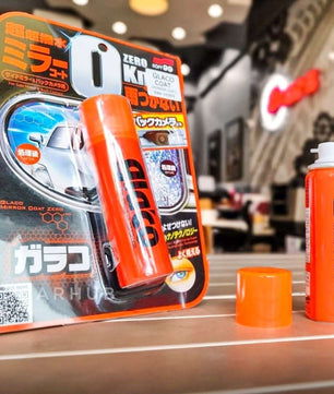 Soft99 Glaco Mirror Coat Zero automotive mirror water repellent spray car detailing product display