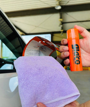 Soft99 Glaco Mirror Coat Zero car detailing mirror coating with microfiber cloth for exterior glass protection