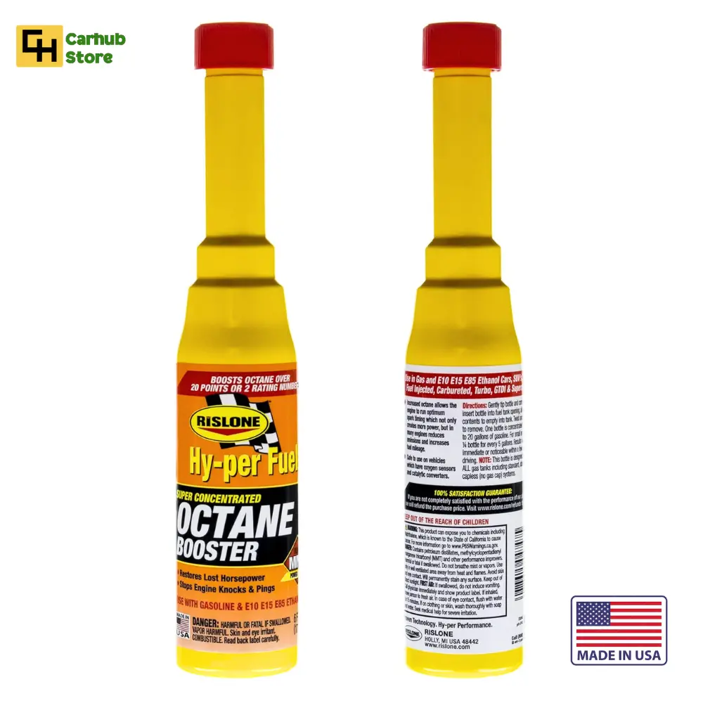 Rislone Hyper Fuel Octane Booster । Made in USA, Racing Formula Increase Octane Number up to 30 Points & Extra HP । For Cars & Motorcycle