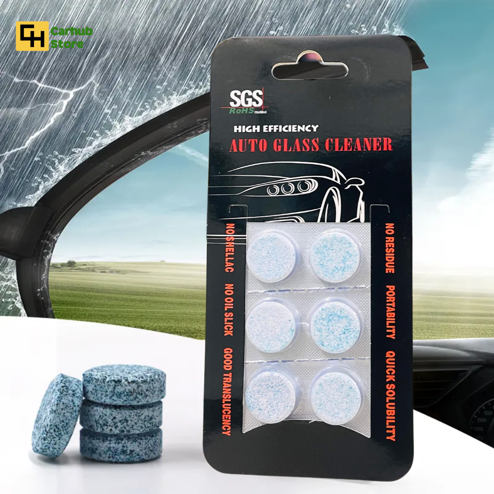 sgs auto car windshield glass cleaner tablet. windshield washer fluid & tablet cleans car glass and removes scratches from windshield and other glass