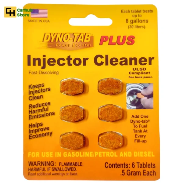 dyno tab fuel injector cleaner 6tab spray card for car, motorcycle and bike